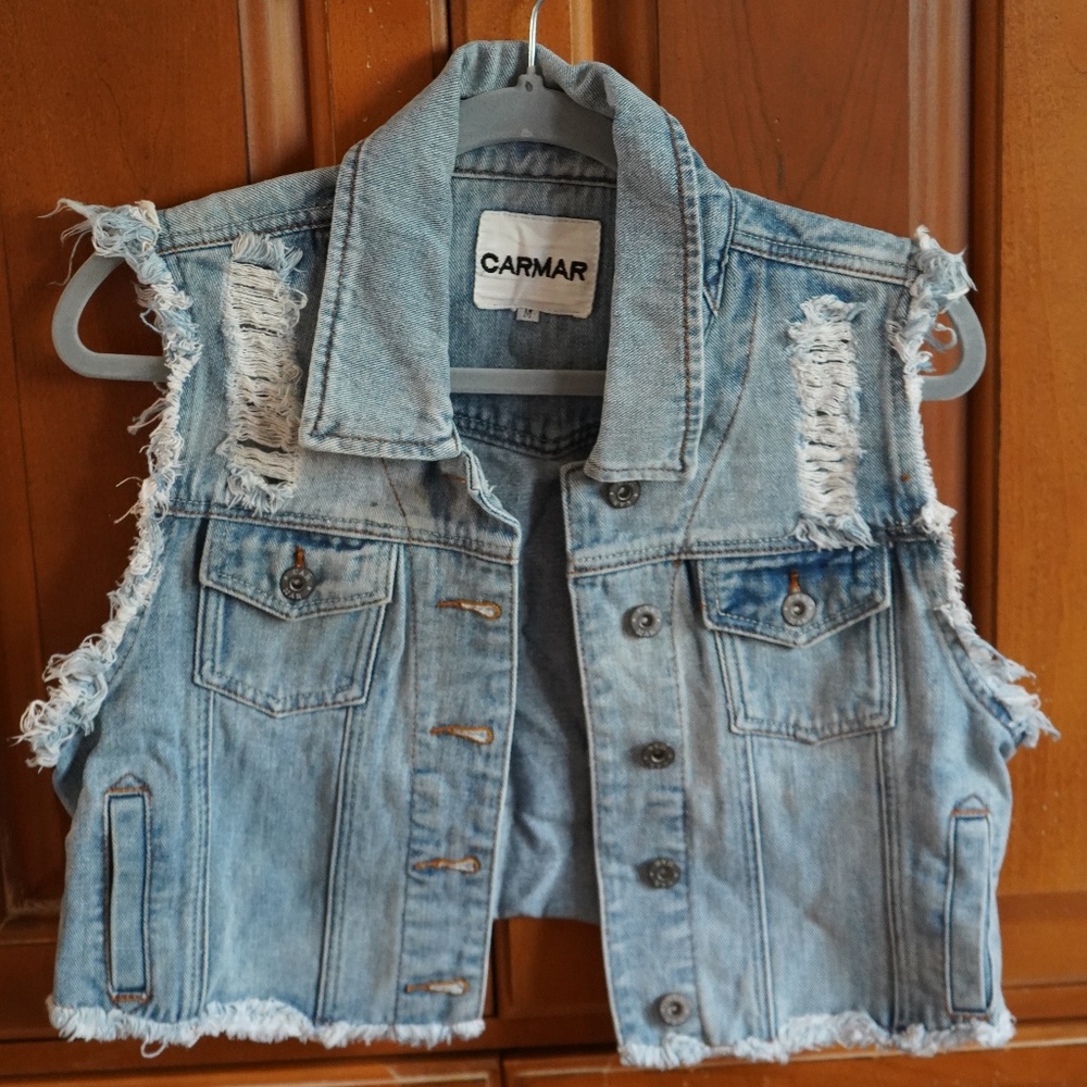 Jean Cropped Vest